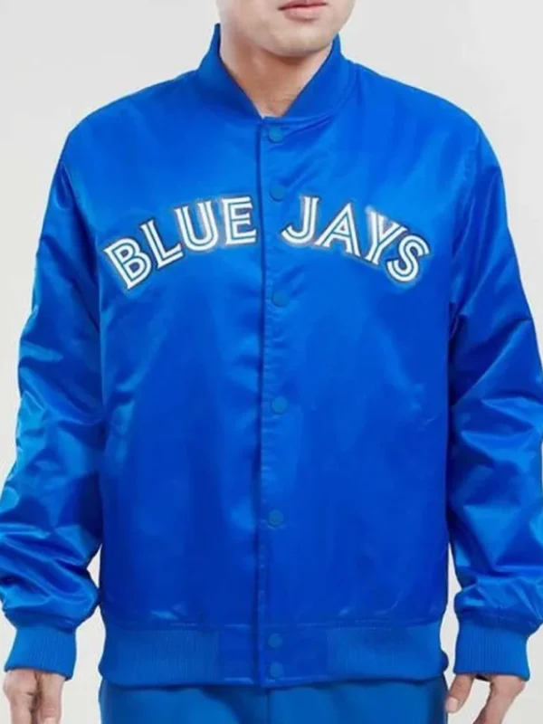 Toronto Blue Jays Big Logo Royal Satin Jacket
