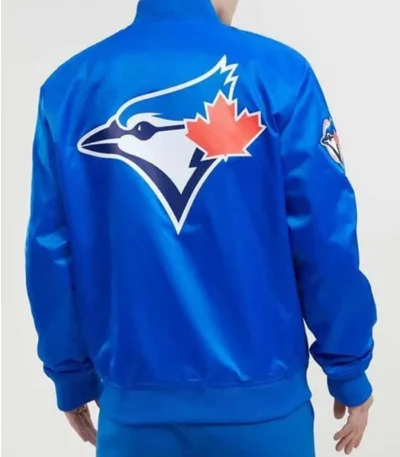 Toronto Blue Jays Big Logo Royal Satin Jacket