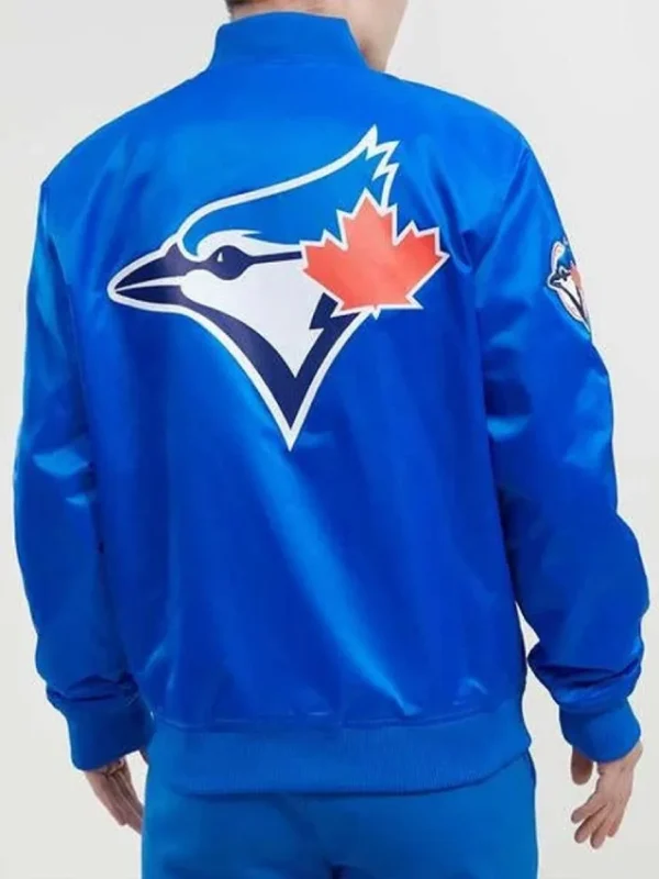 Toronto Blue Jays Big Logo Royal Satin Jacket