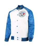 Toronto Blue Jays Clean Up Hitter White and Blue Jacket