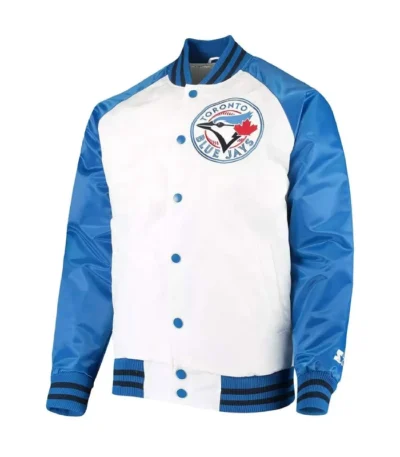 Toronto Blue Jays Clean Up Hitter White and Blue Jacket
