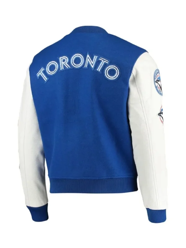 Toronto Blue Jays Varsity Royal Blue and White Jacket
