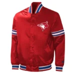 Toronto Blue Jays Red Canada Day Satin Jacket
