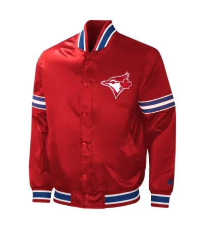 Toronto Blue Jays Red Canada Day Satin Jacket