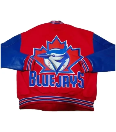 Toronto Blue Jays Royal Leather Varsity Jacket