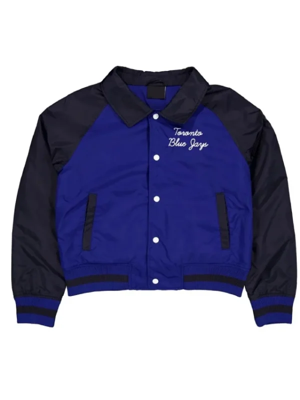 Toronto Blue Jays Throwback Blue and Black Jacket