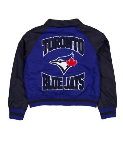 Toronto Blue Jays Throwback Blue and Black Jacket