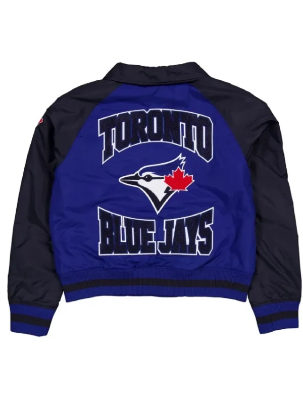 Toronto Blue Jays Throwback Blue and Black Jacket