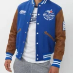 Toronto Blue Jays Varsity Blue and Brown Jacket