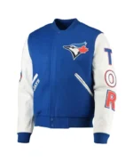 Toronto Blue Jays Varsity Royal Blue and White Jacket