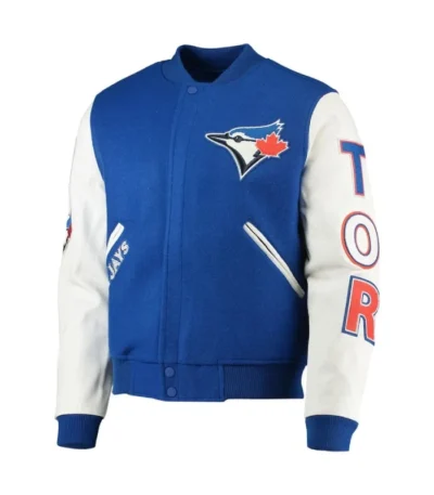 Toronto Blue Jays Varsity Royal Blue and White Jacket
