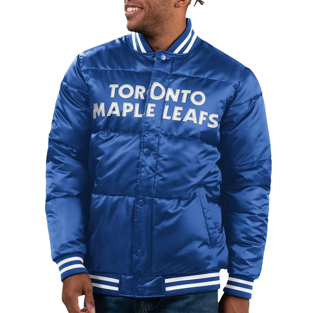Toronto Maple Leafs Blue Bronx Bubble Jacket Toronto Maple Leafs Blue Bronx Bubble Jacket