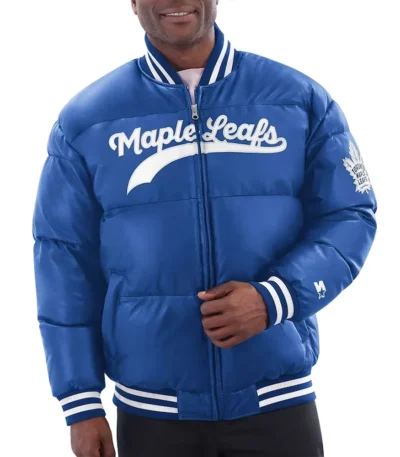 Toronto Maple Leafs Blue Bubble Jacket