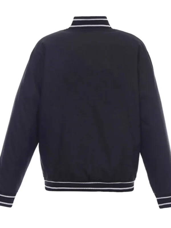 Toronto Maple Leafs Front-Hit Navy Poly-Twill Jacket