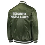 Toronto Maple Leafs Green Satin Jacket
