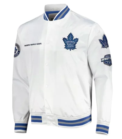 Toronto Maple Leafs Hometown White Satin Jacket