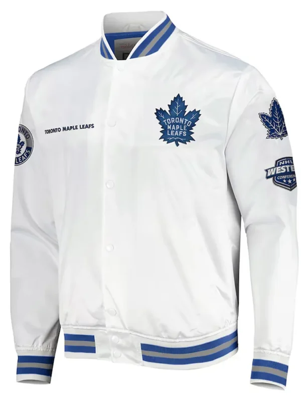 Toronto Maple Leafs Hometown White Satin Jacket