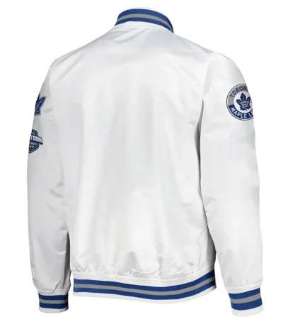 Toronto Maple Leafs Hometown White Satin Jacket