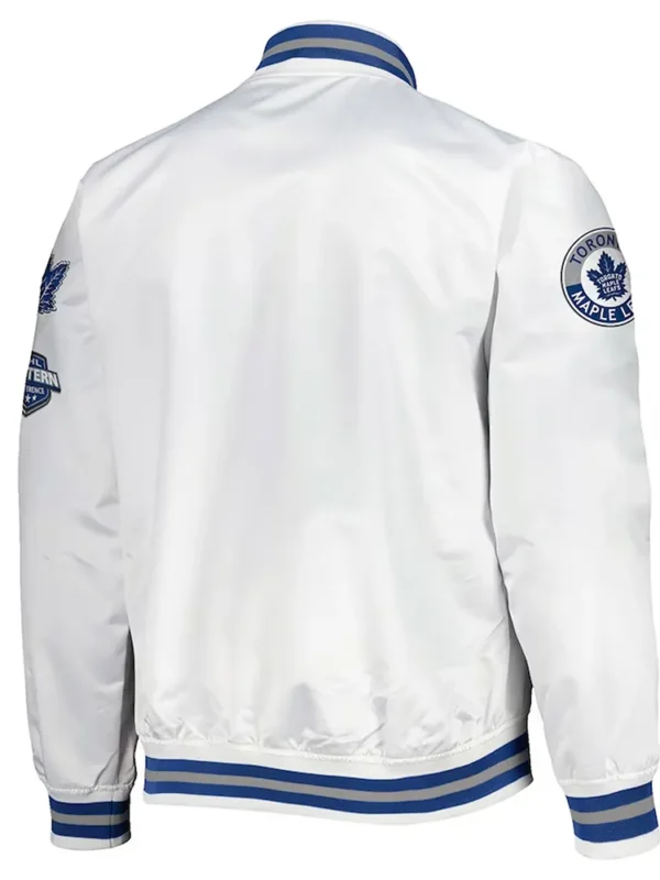 Toronto Maple Leafs Hometown White Satin Jacket