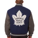 Toronto Maple Leafs Navy-Gray Varsity Wool Jacket