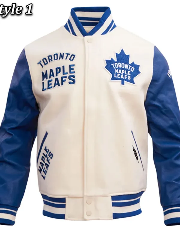 Toronto Maple Leafs Retro Classic Rib Varsity Jacket