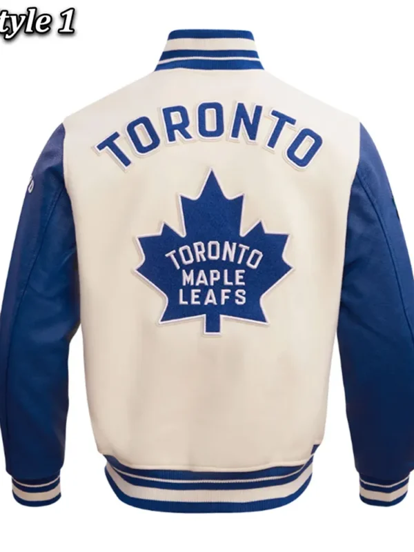 Toronto Maple Leafs Retro Classic Rib Varsity Jacket