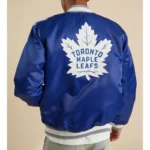 Toronto Maple Leafs Royal Blue Satin Varsity Jacket