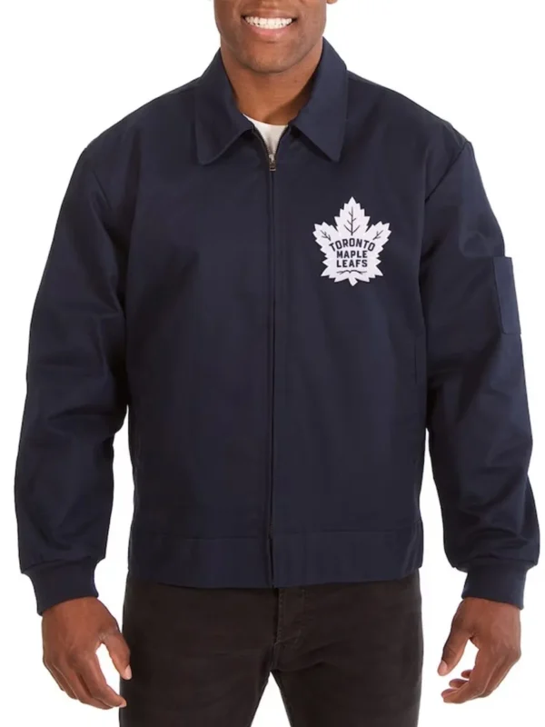 Toronto Maple Leafs Workwear Navy Cotton Jacket
