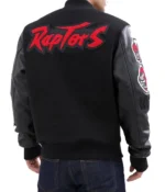 Toronto Raptors Black Letterman Jacket