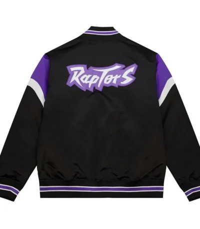 Toronto Raptors Eastern Heavyweight Black Satin Jacket