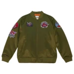 Toronto Raptors Flight Green Satin Jacket