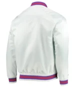 Toronto Raptors Hardwood Classics Full-Snap White Jacket