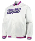 Toronto Raptors Hardwood Classics Full-Snap White Jacket