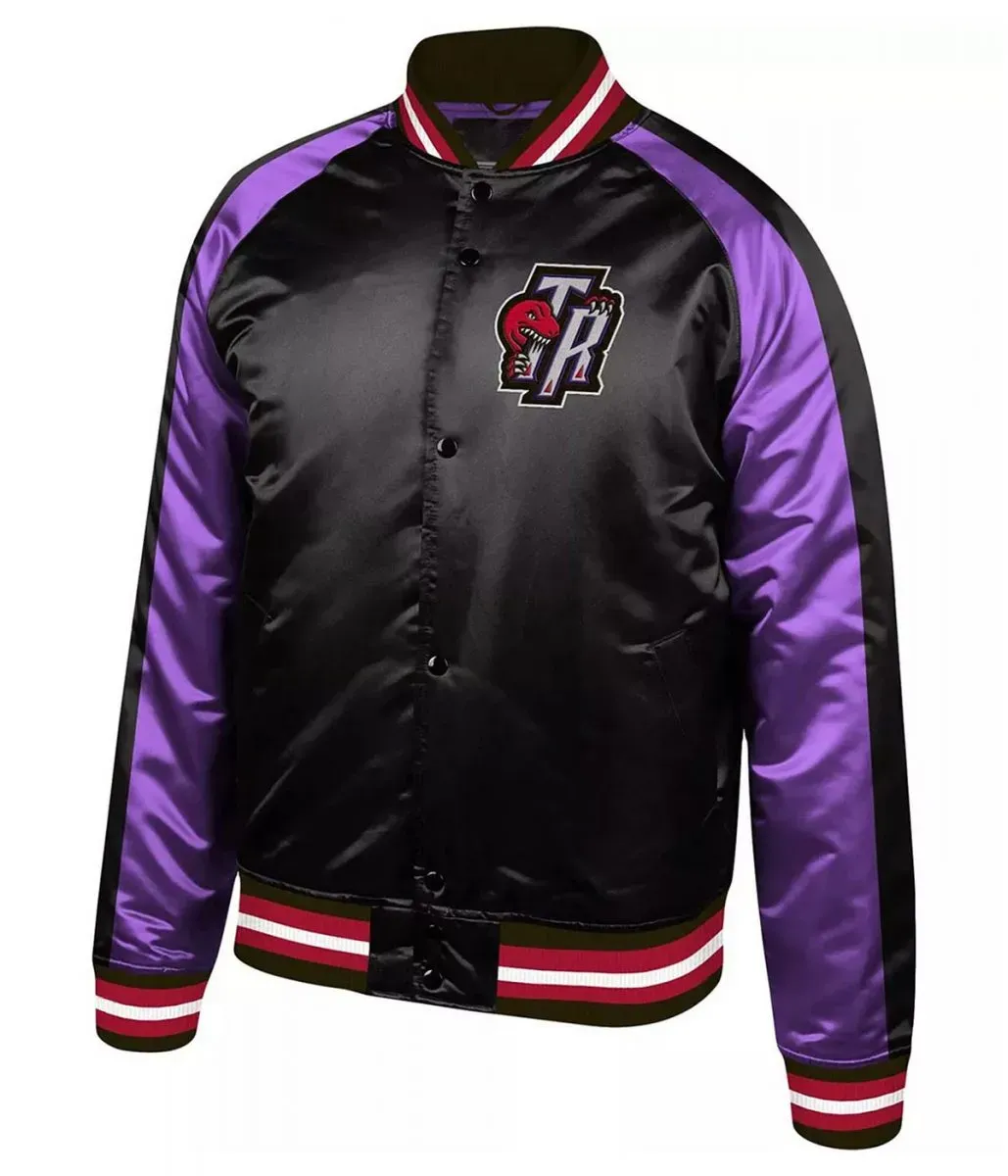 Toronto Raptors Hardwood Purple and Black Full-Snap Jacket Toronto Raptors Hardwood Purple and Black Full-Snap Jacket