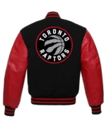 Toronto Raptors NBA Letterman Red and Black Jacket