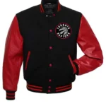 Toronto Raptors NBA Letterman Red and Black Jacket