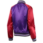 Toronto Raptors Purple and Red Satin Jacket