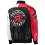 Toronto Raptors Purple/Red/White Tricolor Satin Jacket
