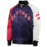 Toronto Raptors Purple/Red/White Tricolor Satin Jacket