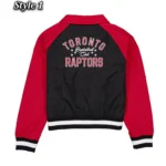 Toronto Raptors Red and Black Throwback Jacket
