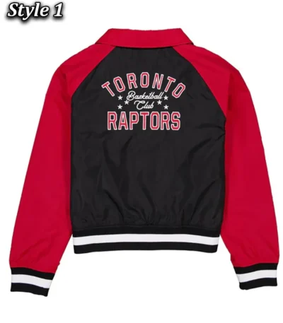 Toronto Raptors Red and Black Throwback Jacket
