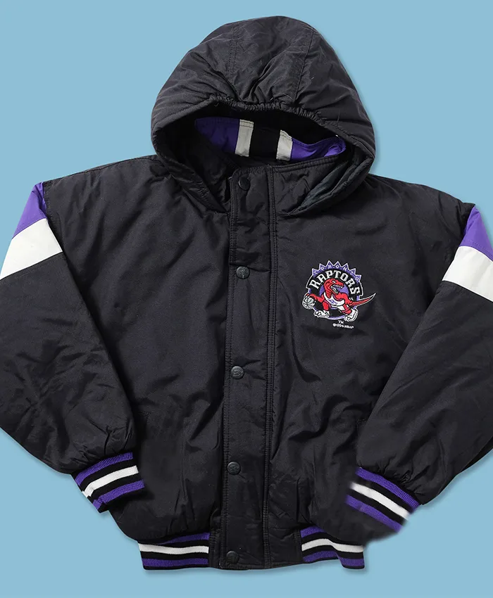 Toronto Raptors Starter Hooded Bomber Jacket Toronto Raptors Starter Hooded Bomber Jacket