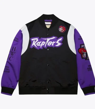 Toronto Raptors Team Origins Black Satin Jacket