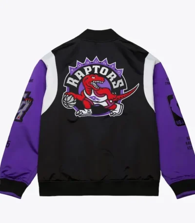 Toronto Raptors Team Origins Black Satin Jacket