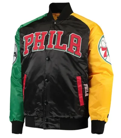 Ty Mopkins Philadelphia 76ers Satin Jacket