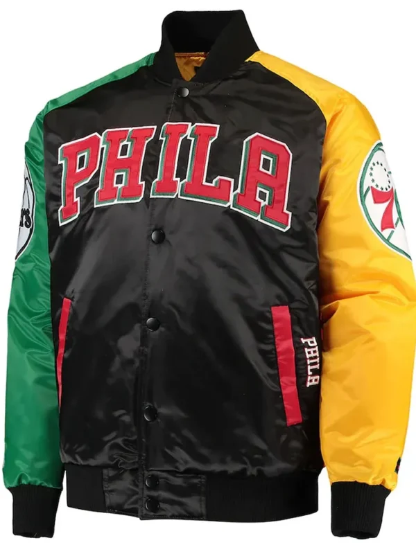 Ty Mopkins Philadelphia 76ers Satin Jacket