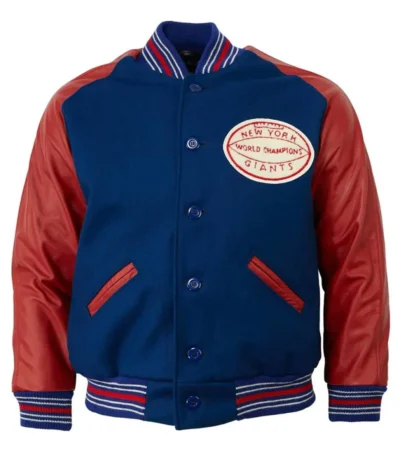 Varsity 1939 NY Giants Blue and Red Jacket
