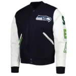 Varsity Navy-White College Seattle Seahawks Jacket
