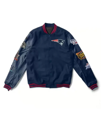 Varsity New England Patriots 6X Super Bowl Champions Navy Jacket