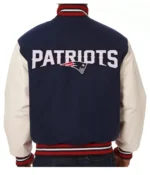 Varsity New England Patriots Blue and White Jacket